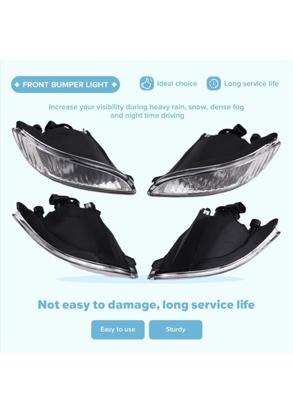 Çift Araba Ön Sis Farı Tamponu 81221-48020 81211-48020 RX300 RX330 RX350 Için (Yurt Dışından) indirimleri