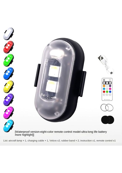 6 Adet LED Uyarı Işığı Evrensel Mini Sinyal Drone Kontrol Cihazı Strobe 8 Renk Göstergesi (Yurt Dışından) modelleri