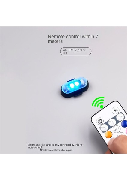 6 Adet LED Uyarı Işığı Evrensel Mini Sinyal Drone Kontrol Cihazı Strobe 8 Renk Göstergesi (Yurt Dışından) fırsatları