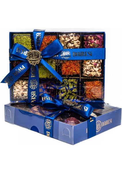 Spesiyal Lokum Çeşitleri, Antep Fıstıklı, Safran Kaplı, Güllü ve Fındıklı Lokum 300 gr