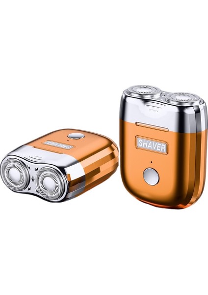 Erkekler Için Taşınabilir, Manyetik Çift Bıçaklı, 2 Hız Ayarlı, USB Şarjlı Mini Elektrikli Tıraş Makinesi. (Yurt Dışından)