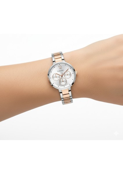 Kadın Kol Saati Gümüş Renk, Gümüş Kadran - Şık Metal Kordon, 2 Yıl Garantili fiyatları