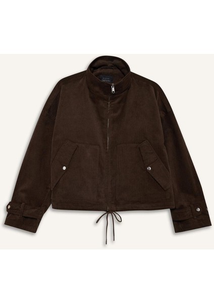 Su Geçirmez Regular Fit Pamuklu Fermuarlı Mont E8692AX25AU indirimleri