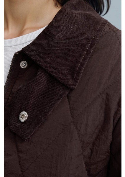 Su Geçirmez Regular Fit Polo Yaka Çıtçıtlı Cepli Mont E8695AX25AU modelleri