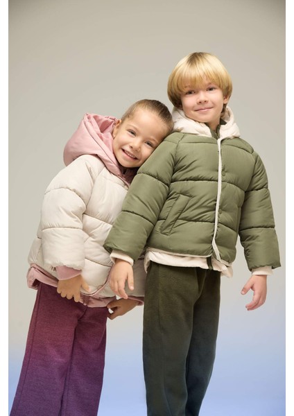 Erkek Bebek Su Geçirmez Çok Renkli Cepli Şişme Mont C3462A525AU