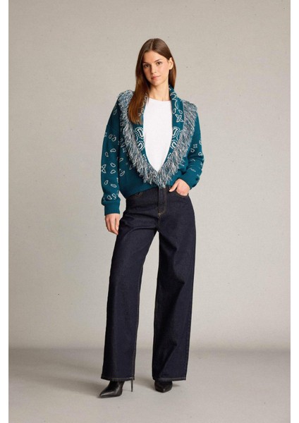 Oversize Geniş Kalıp Püskül Detaylı Triko Hırka G6391AX25WN fiyatları