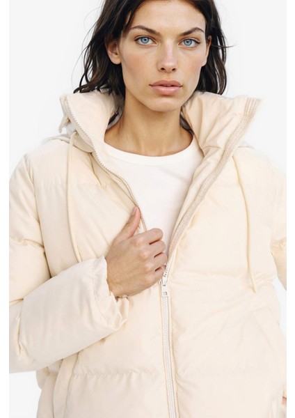 Standart Fit Kapüşonlu Fermuarlı Cepli Şişme Mont E9592AX25SP modelleri