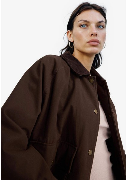 Regular Fit Polo Yaka Pamuklu Mont F0037AX25AU fırsatları