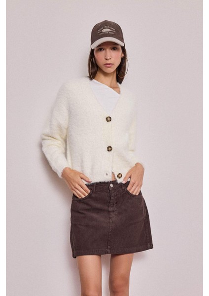 Regular Fit V Yaka Triko Hırka K7886AZ25WN