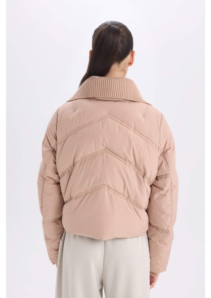 Regular Fit Su Geçirmez Mont Fermuarlı Cepli C9704AX24WN