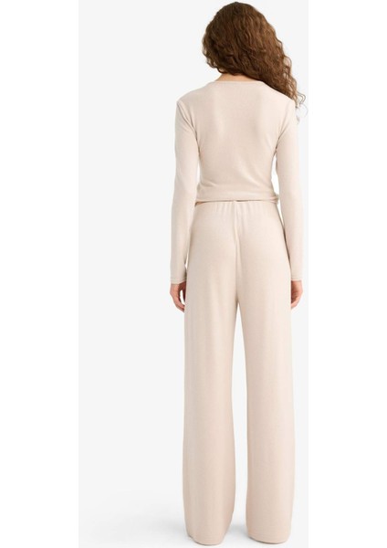 Beli Lastikli Wide Leg Geniş Paça Eşofman Altı F0981AX25WN fırsatları