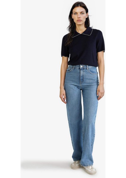 Regular Fit Polo Yaka Kısa Kollu Triko Kazak G0490AX25AU fiyatları