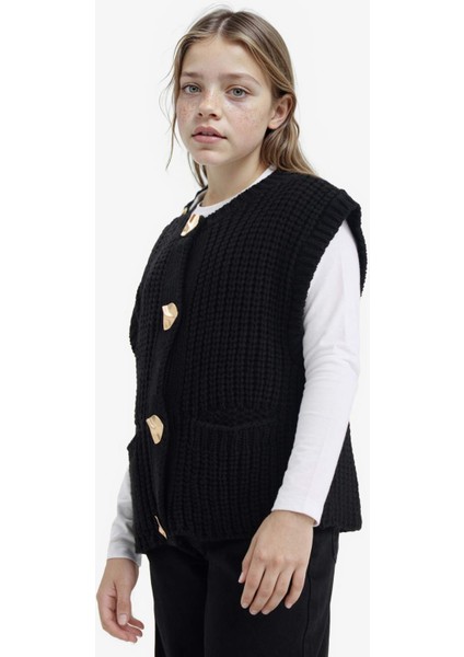 Kız Çocuk Bisiklet Yaka Düğmeli Süveter G1625A825AU modelleri