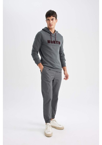 %100 Pamuk Yazlık Jogger Pantolon Basic Düz Beli Bağcıklı Cepli Lastikli Paça D7782AX24AU fiyatları