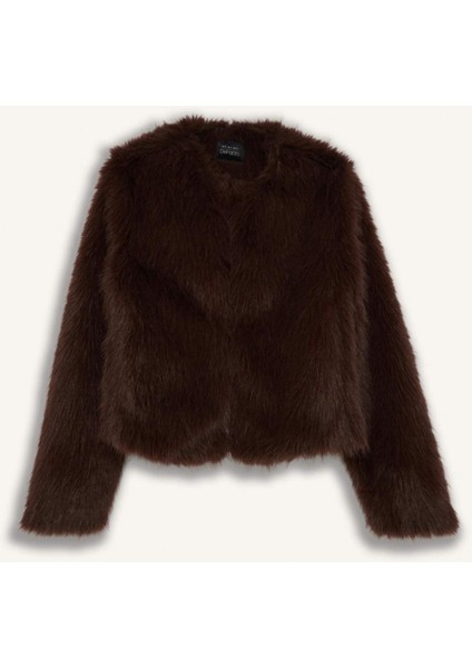 Regular Fit Kısa Suni Kürk F2147AX25WN fırsatları