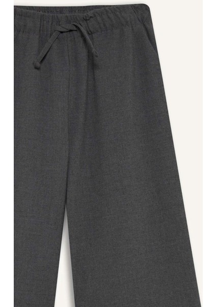 Kız Çocuk Wide Leg Geniş Paça Okul Pantolonu F2257A825AU fırsatları