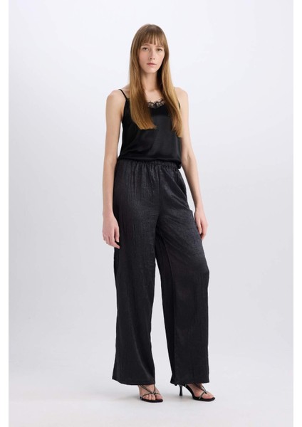 Wide Leg Cepli Yüksek Bel Geniş Paça Uzun Boy Kraş Kumaş Pantolon E2739AX24WN fiyatları