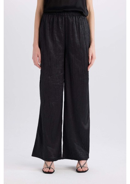 Wide Leg Cepli Yüksek Bel Geniş Paça Uzun Boy Kraş Kumaş Pantolon E2739AX24WN modelleri