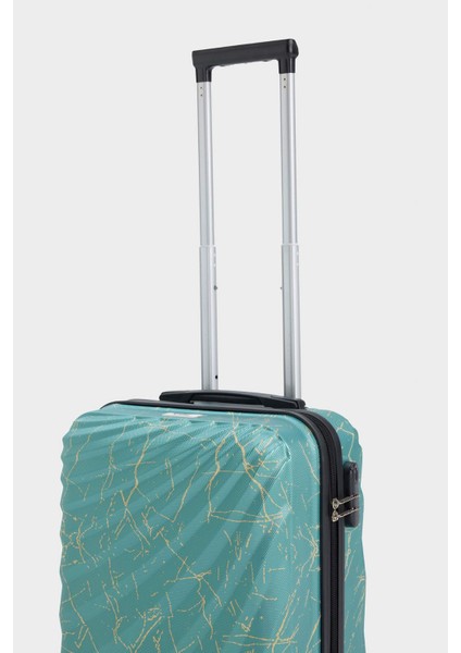 Unisex Sert Kapaklı Çekçekli Küçük Boy Valiz E7064AXNS fırsatları