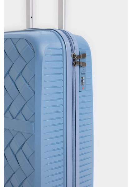 Unisex Sert Kapaklı Çekçekli Küçük Boy Valiz E7081AXNS indirimleri