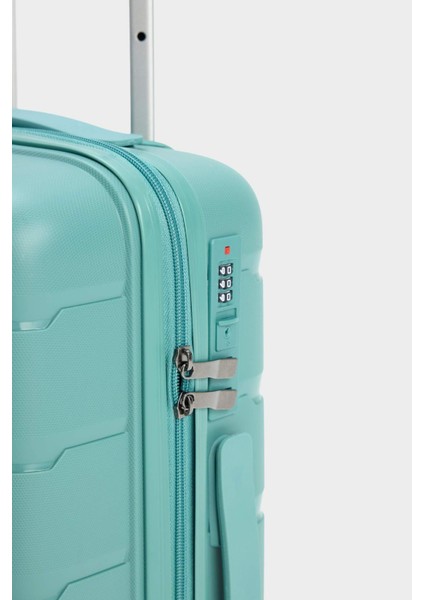 Unisex Sert Kapaklı Çekçekli Küçük Boy Valiz E7083AXNS fırsatları