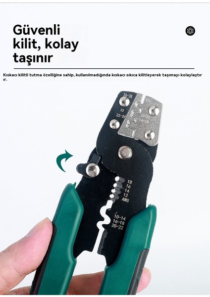 Terminal Sıkma Kelepçesi Kablo Sıyırma Kelepçesi (Yurt Dışından) indirimleri