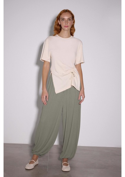 Drapeli Asimetrik Tshirt