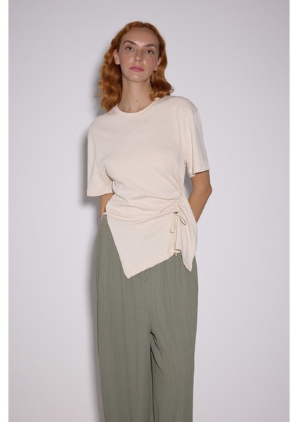 Drapeli Asimetrik Tshirt fiyatları