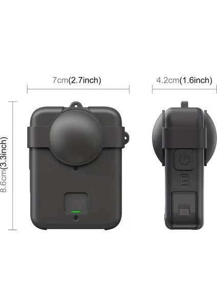 Dji OSMO 360 Silikon Kılıf , Lens Cap (Lens Koruma) ve Kayış Seti indirimleri