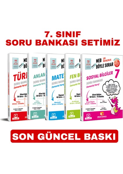 7. Sınıf Meb Böyle Sorar Soru Bankası Seti