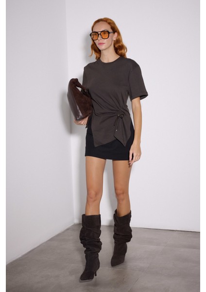 Drapeli Asimetrik Tshirt fırsatları