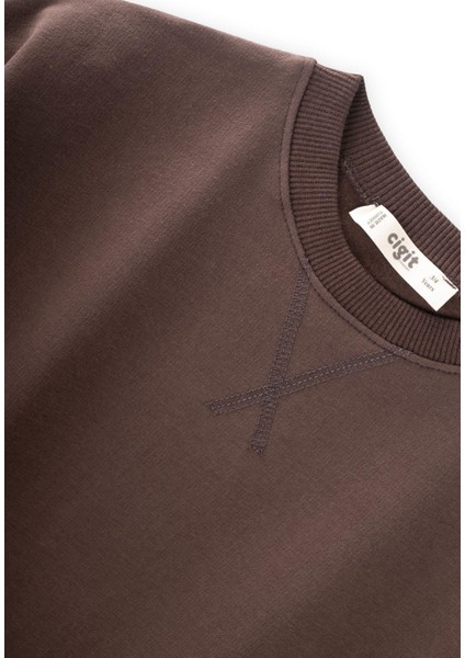 Basic Karyoka Detaylı Sweatshirt Takım 3-8 Yaş Kahverengi modelleri
