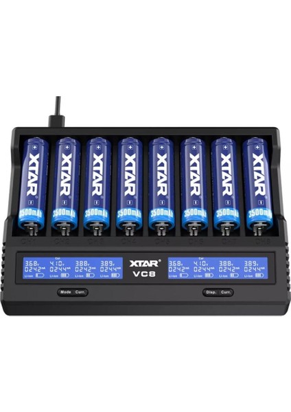 Vc8 Sekizli Li-Ion / Nı-Cd / Nı-Mh Pil Şarj Cihazı indirimleri