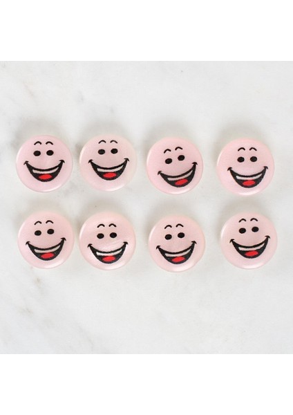 Loren Crafts 8'li Gülen Yüz Düğme - 1025 fiyatları