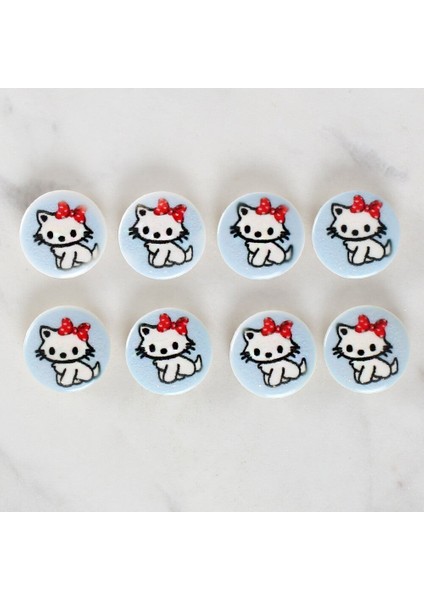 Loren Crafts 8'li Kedi Düğme - 1066 fiyatları