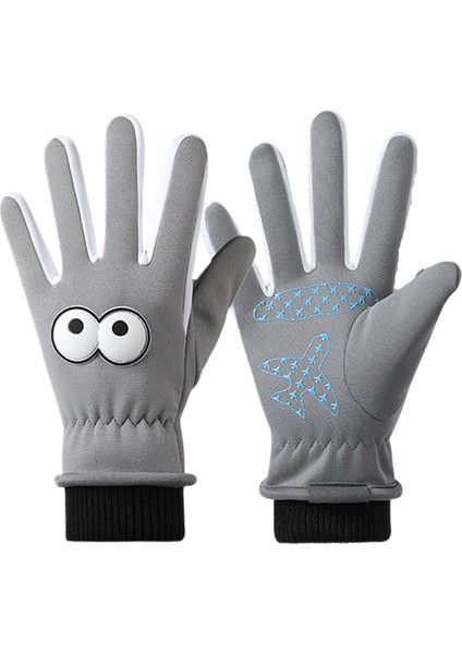 Çocuklar Için Kaymaz, Su Geçirmez, Karışımsız, Sıcak Tutan, Rüzgara Dayanıklı Eldiven (Yurt Dışından)