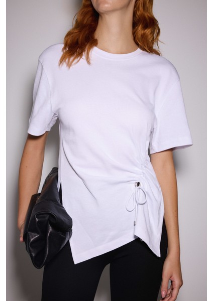 Drapeli Asimetrik Tshirt fiyatları