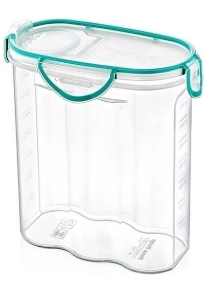 ® Kilitli Kapaklı Contalı Hava,su Sıvı Geçirmez 2,4 Litre Erzak Saklama KABI-SA590