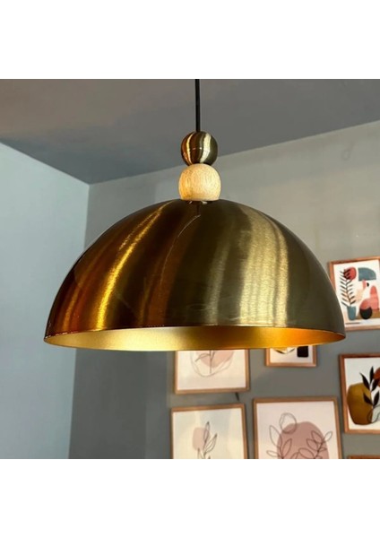 Yimpi Eskitme Boncuk Avize Tekli Sarkıt Salon Mutfak Kuaför Cafe Dekoratif Aydınlatma Pastane