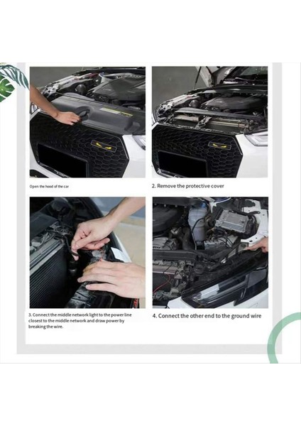 Şeytan Gözü Logo Işığı Orta Boy Örgü Araba Modifikasyonu Kişiselleştirilmiş Dekoratif Şerit LED Işıklı Dekorasyon B (Yurt Dışından) fiyatları