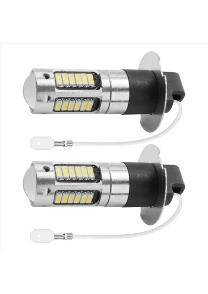 Adet H3 Süper Parlak LED Sis Farı Sürüş Gündüz Farı Ampul Kiti 6000K Beyaz (Yurt Dışından) modelleri