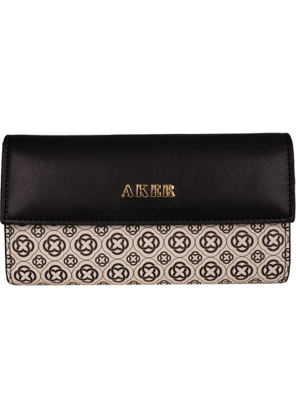 Siyah Beyaz Aker Cüzdan CNT20164