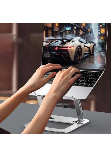 Gümüş Laptop Standı 640 modelleri