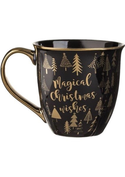 Yılbaşı Siyah Altın Yaldızlı Bitki Çayı Kupası 610ML fiyatları