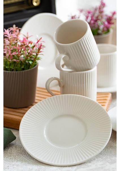 Elif 12 Parça 6 Kişilik Porselen Kahve Fincan Takımı fiyatları