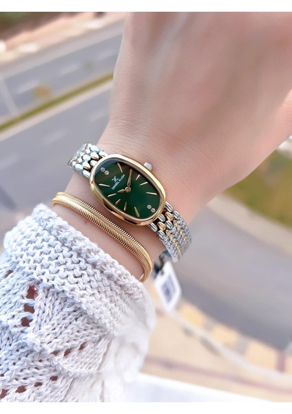 Oval Kasa Vintage Özel Seri 2 Yıl Garantili 3 Atm Kadın Kol Saati+Bileklik BD.14130.7 fiyatları