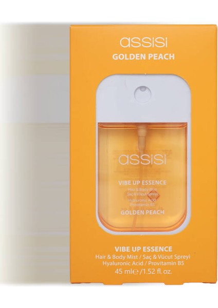 Golden Peach Hyaluronik Asit & Provitamin B5 Saç ve Vücut Spreyi 45 ml – Şeftali & Misk Kokulu Mist modelleri