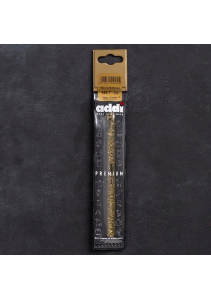 Addi Champagner 8mm 15CM Plastik Simli Yün Tığ - 4