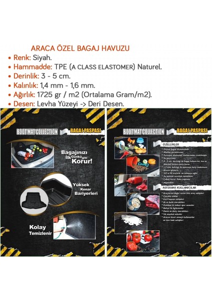 Chery Tiggo 8 Pro Max 2024+ Bagaj Havuzu modelleri