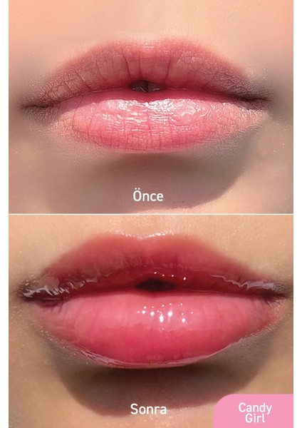 Parlatıcı, Dolgunlaştırıcı, Onarıcı Vegan Dudak Balmı, Tatlı Şeker Aromalı 10 ml fırsatları